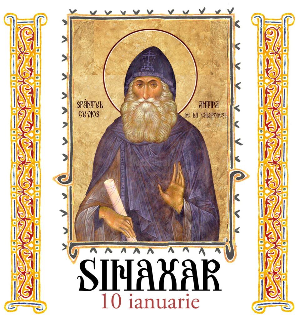 Sinaxar 10 ianuarie 2024