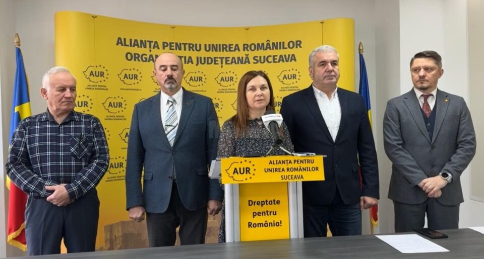Presedinta Organizației Municipale Suceava a Partidului AUR, Veronica Grosu
