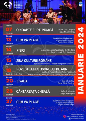Unde fugim de-acasă... Perioada 11 – 17 ianuarie 2024