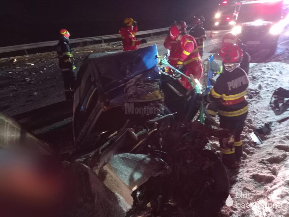 Șoferul unui autoturism, mort după ce s-a zdrobit de un cap de tir, pe șoseaua de centura a Sucevei