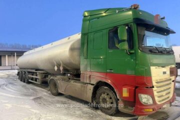 Remorcă cisternă căutată de croați, descoperită în PTF Siret, la un ucrainean care voia să iasă din România