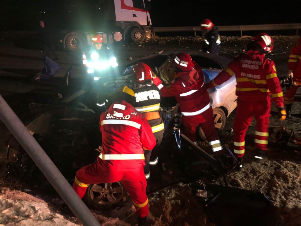 Imagini de coșmar la locul accidentului
