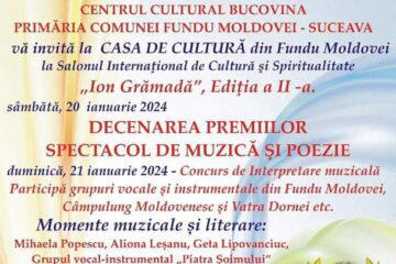 Salonul Internațional de Cultură și Spiritualitate „Ion Grămadă”, ediția a II-a, la Fundu Moldovei
