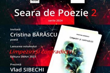 Poetele Cristina Bărăscu și Mădălina Chițu, invitate la o nouă Seară de Poezie