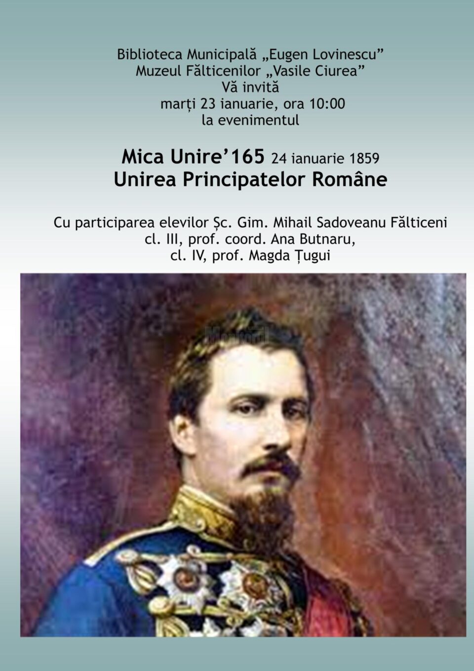 Vernisajul expoziției „Unirea Principatelor Române”, la Fălticeni