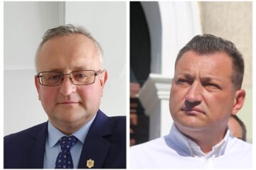 Edilul orașului Milișăuți, Vasile Cărare, și primarul comunei Pojorâta, Bogdan Codreanu