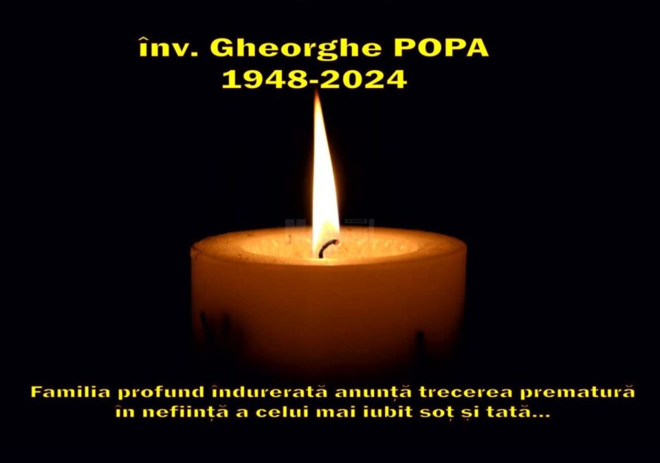 Învățătorul fălticenean Gheorghe Popa a plecat la Ceruri, la vârsta de 75 de ani