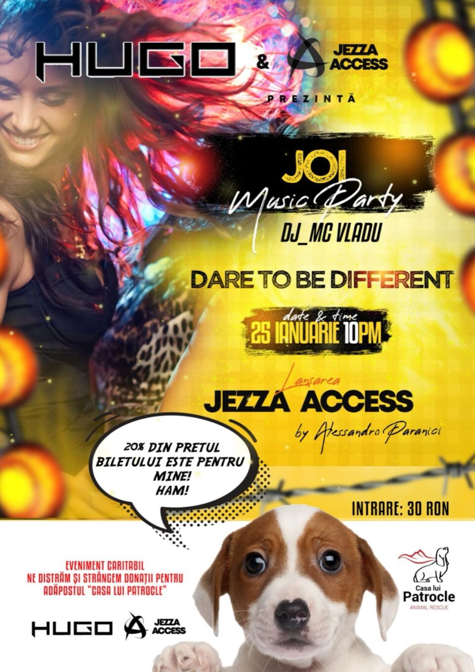 Dublu eveniment la HUGO Club: Colectă pentru Casa lui Patrocle și lansarea platformei online Jezza Access Dublu eveniment la HUGO Club: Colectă pentru Casa lui Patrocle și lansarea platformei online Jezza Access