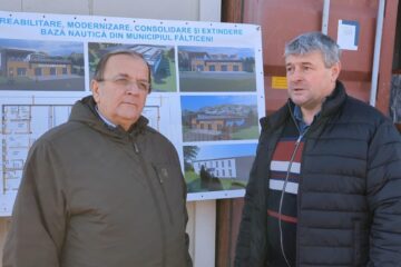 Președintele Consiliului Județean, Gheorghe Flutur, și primarul municipiului Fălticeni, Cătălin Coman