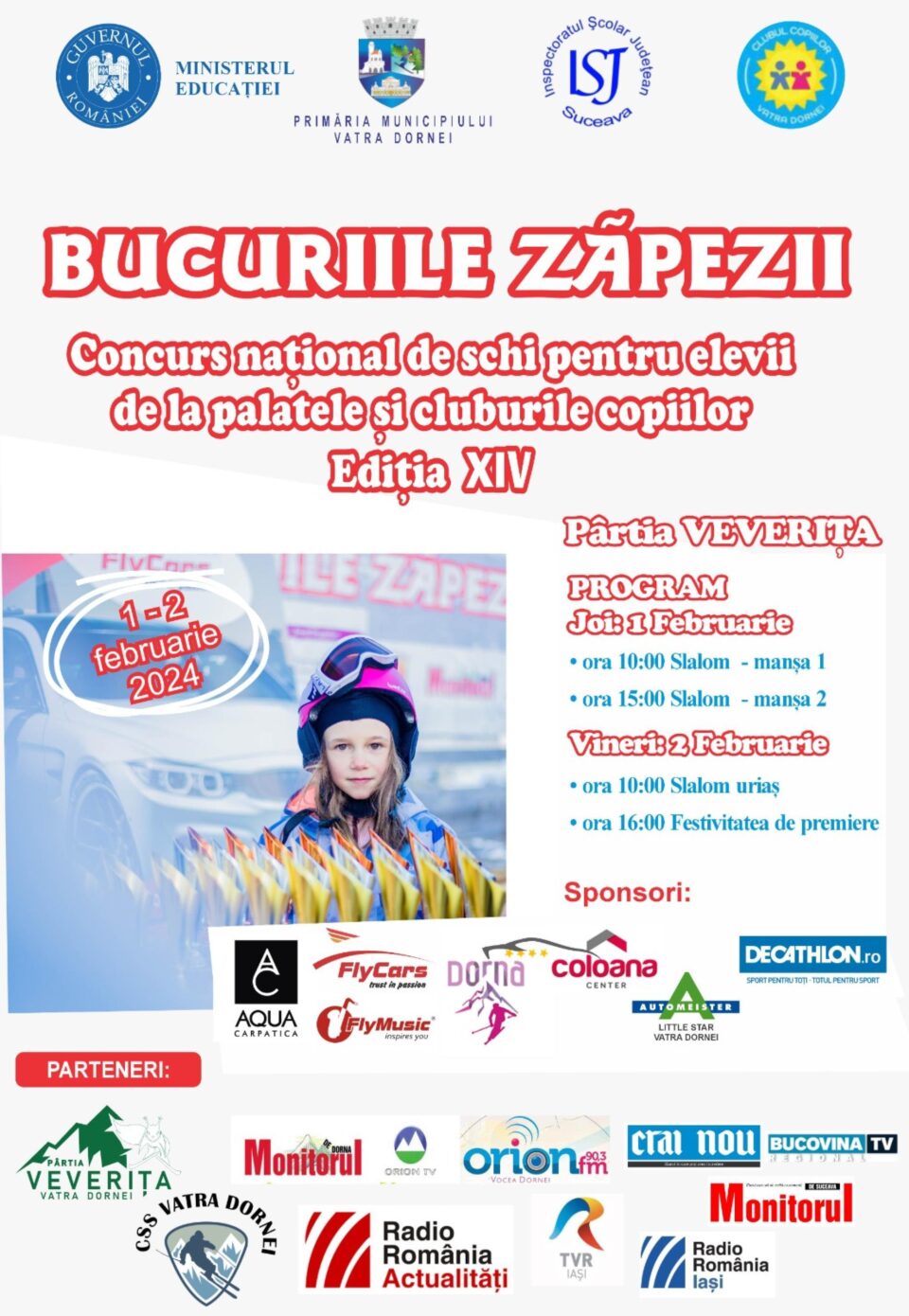 Concursul Național de Schi pentru copii „Bucuriile Zăpezii”