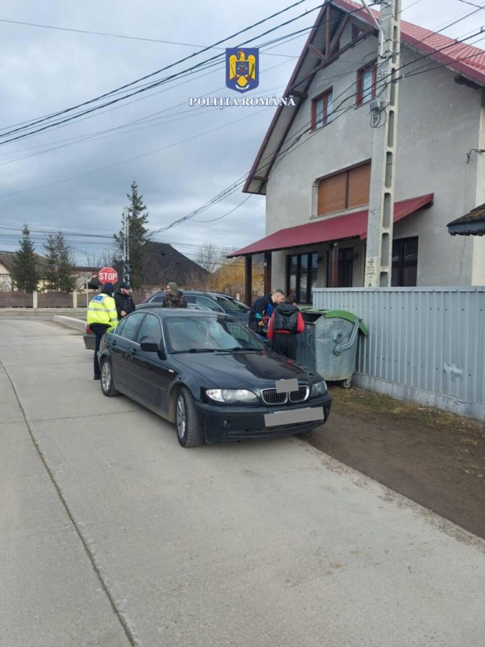 Autoturismul BMW furat și recuperat