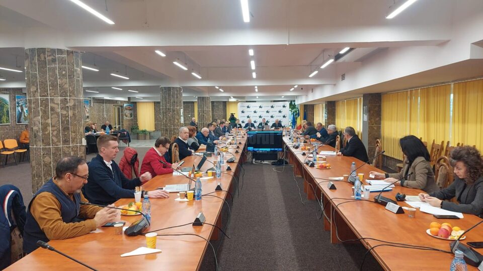 Consilierii PSD (dreapta) au criticat bugetul local și au avut trei voturi contra