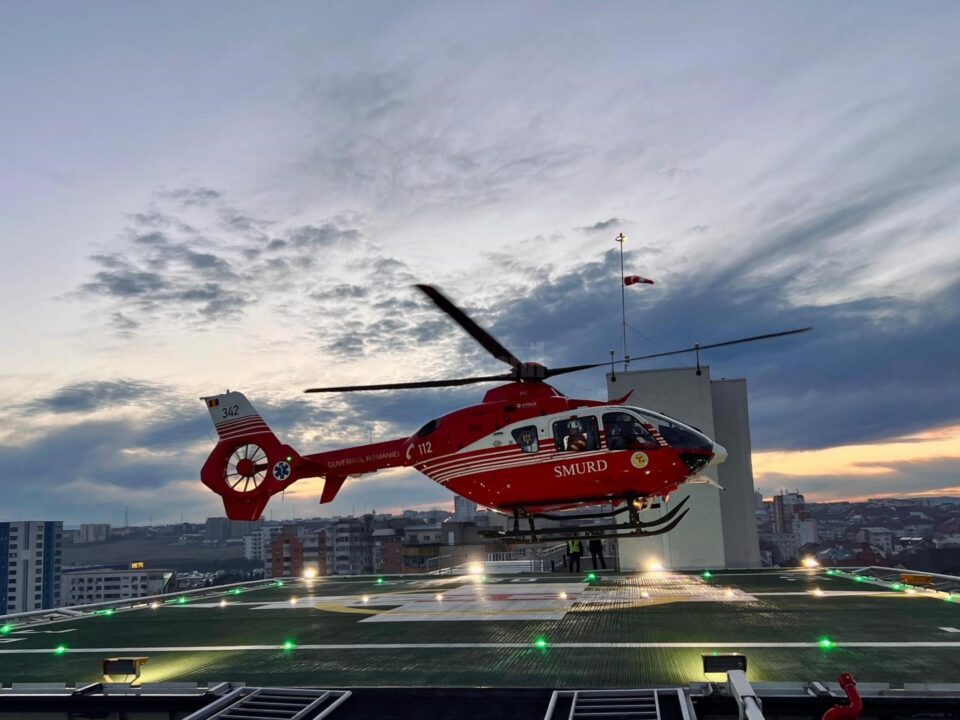 De luni, 12 februarie, heliportul Spitalului Clinic din Suceava este operațional