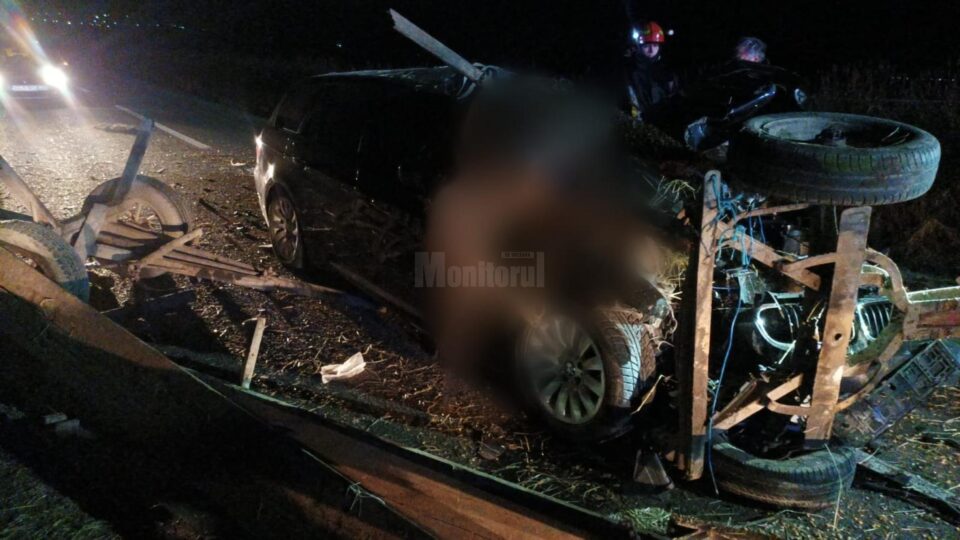 Un căruțaș rupt de beat care circula pe contrasens a provocat un accident cu doi răniți