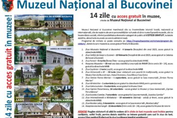 14 zile cu acces gratuit la obiectivele culturale administrate de Muzeul Național al Bucovinei