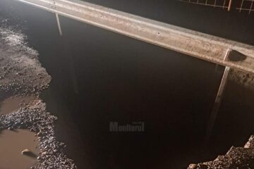 Podul provizoriu de la Milișăuți, închis din cauza surpării terasamentului