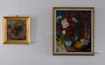 Lucrări din expoziția de pictură „Armonii florale”