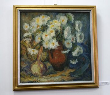 Lucrări din expoziția de pictură „Armonii florale”