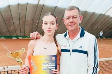 Maya Rotari impreuna cu antrenorul Felix Donath