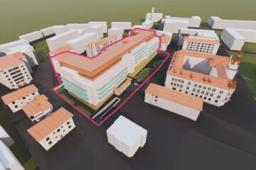 Proiectul ansamblului rezidențial de clădiri cu regim mare de înălțime pe strada Vasile Bumbac, în spatele Palatului Administrativ