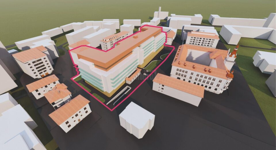 Proiectul ansamblului rezidențial de clădiri cu regim mare de înălțime pe strada Vasile Bumbac, în spatele Palatului Administrativ
