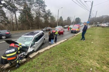 Accident rutier pe Calea Unirii, la Grupul școlar