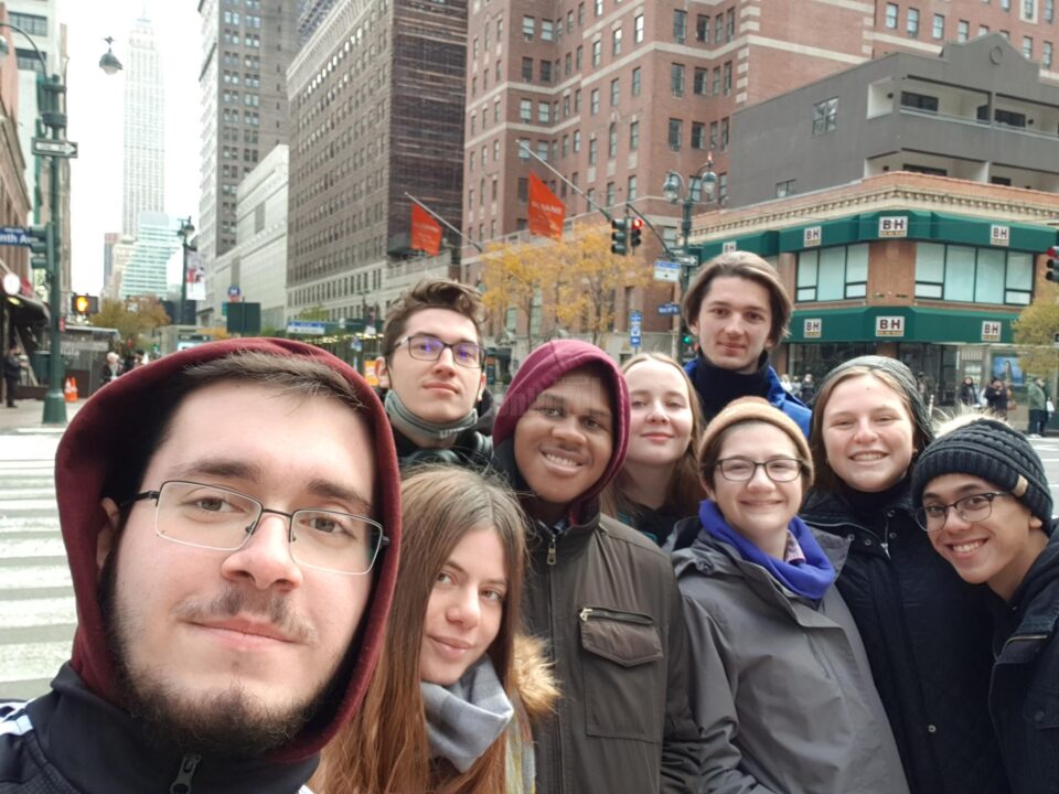 În vizită la New York, cu colegii