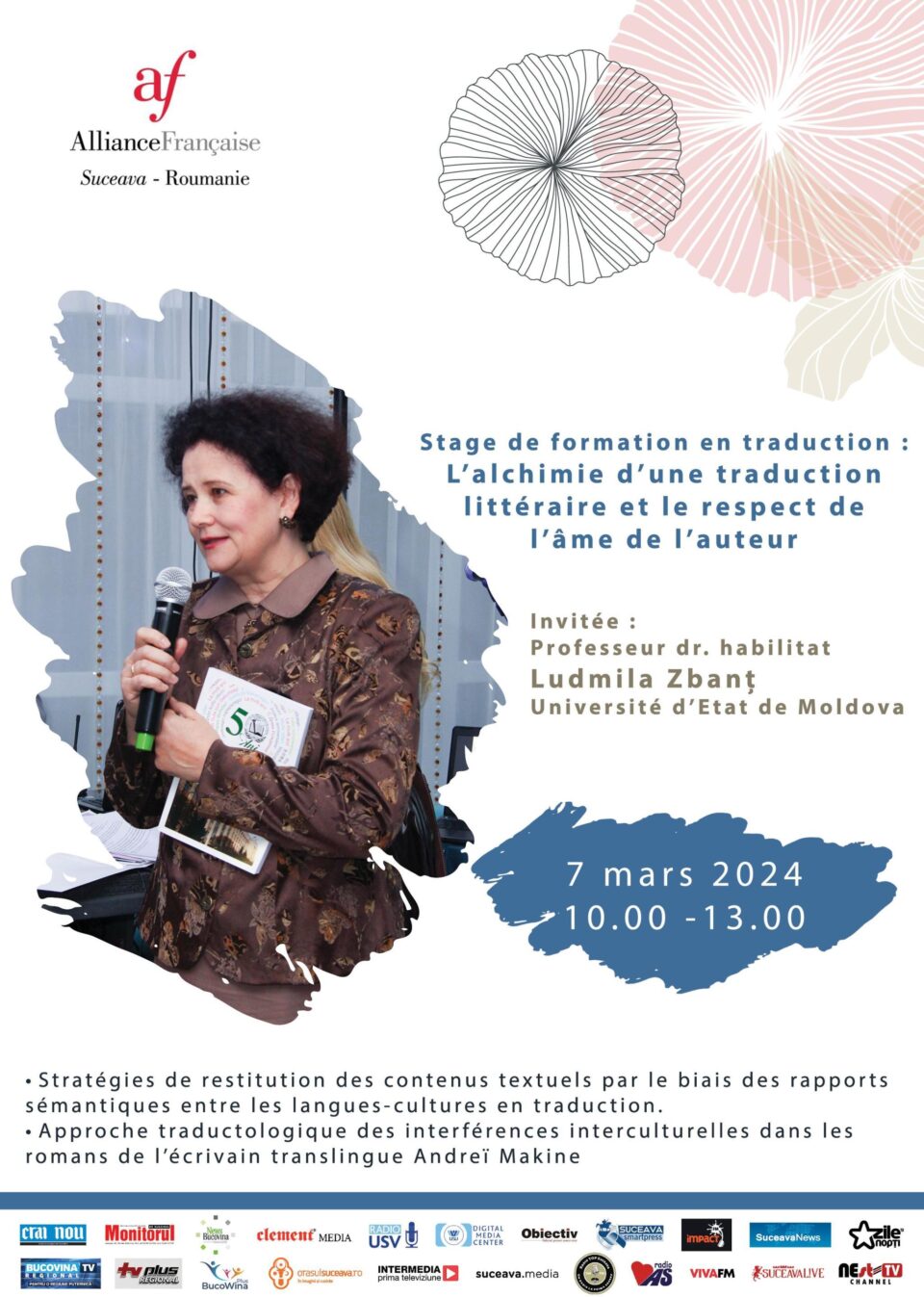 Stagiu de formare în traduceri literare, organizat de Alianța Franceză din Suceava Stagiu de formare în traduceri literare, organizat de Alianța Franceză din Suceava