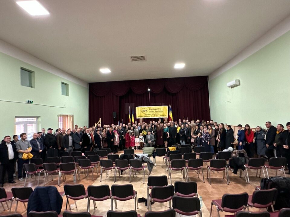 Omul de afaceri Dan Marcu și o parte din echipa sa de consilieri au pus umărul la lansarea candidatului AUR de la Satu Mare