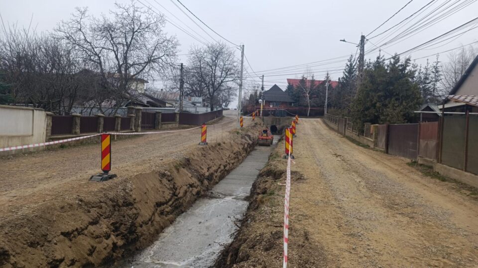 Canalul care va permite colectarea apelor de pe mai multe străzi