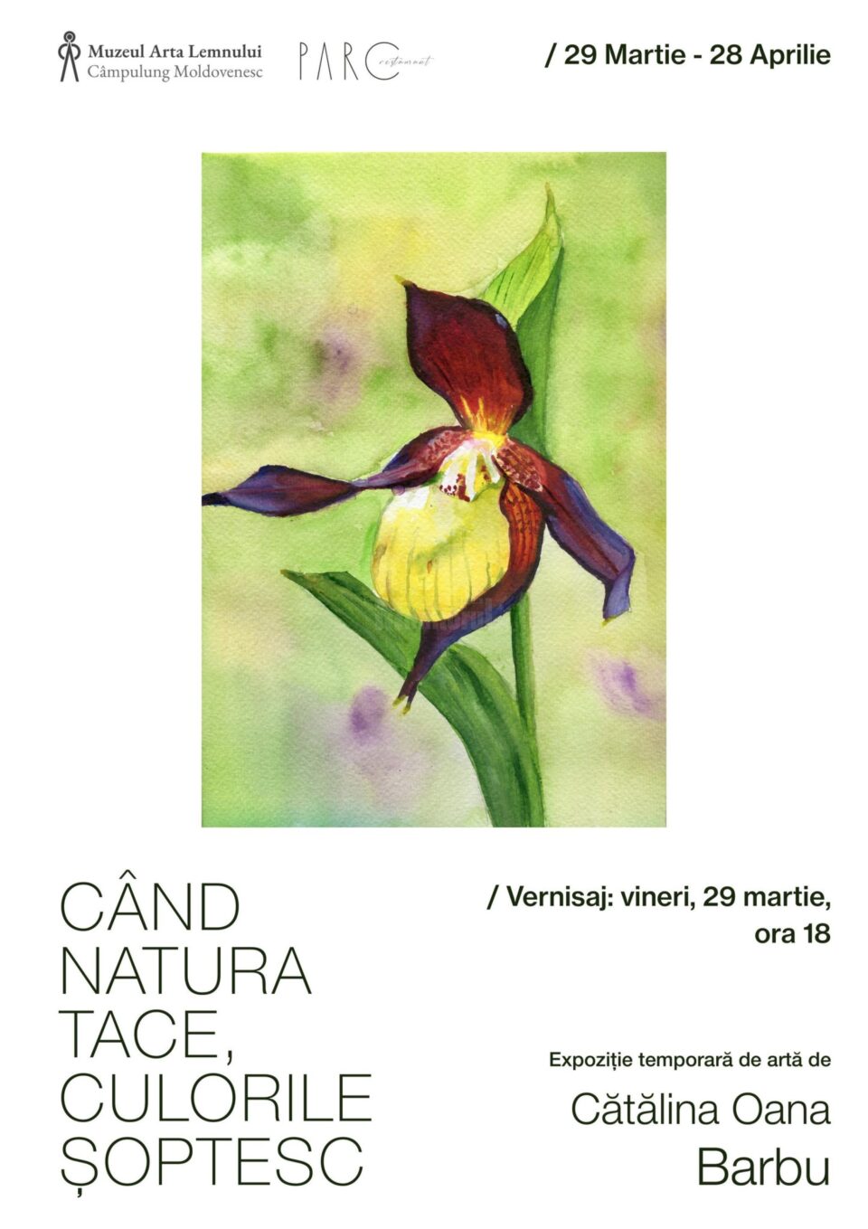 Expoziția temporară de artă plastică „Când natura tace, culorile șoptesc”, la Muzeul Arta Lemnului Expoziția temporară de artă plastică „Când natura tace, culorile șoptesc”, la Muzeul Arta Lemnului