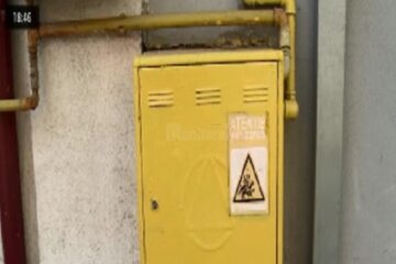 A folosit un sistem artizanal pentru a fura gaz metan