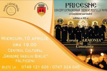 Corala „Armonia” Constanța va susține în aprilie un concert de pricesne la Fălticeni