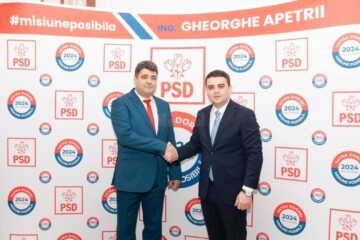Deputatul Gheorghe Șoldan și candidatul PSD pentru Primăria Vatra Dornei, Gheorghe Apetrii