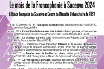 Elevi de la două unități școlare sucevene, implicați miercuri în activități francofone, organizate de Alianța Franceză
