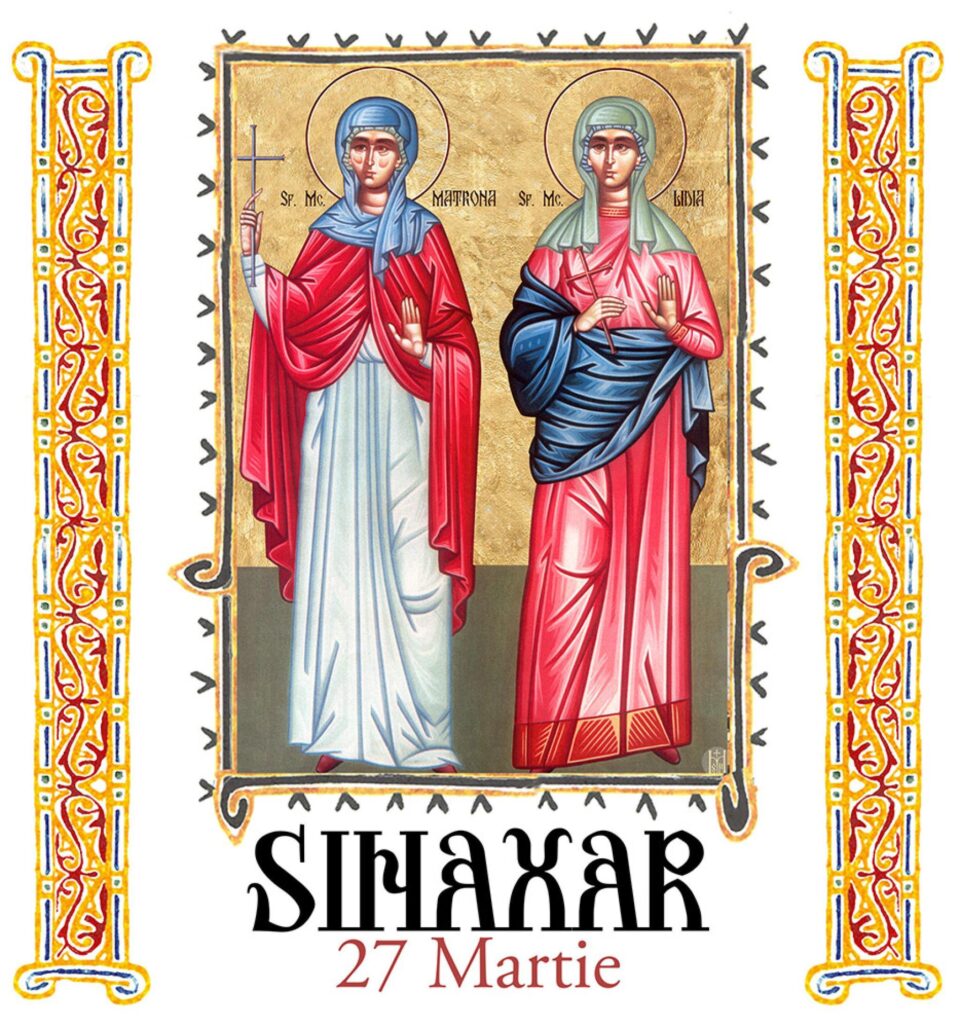 Sinaxar 27 martie 2024