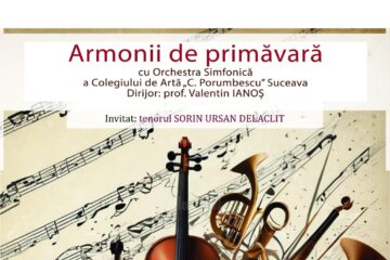 Orchestra simfonică a Colegiului de Artă „Ciprian Porumbescu” și tenorul Sorin Ursan Delaclit, în concert, la Siret