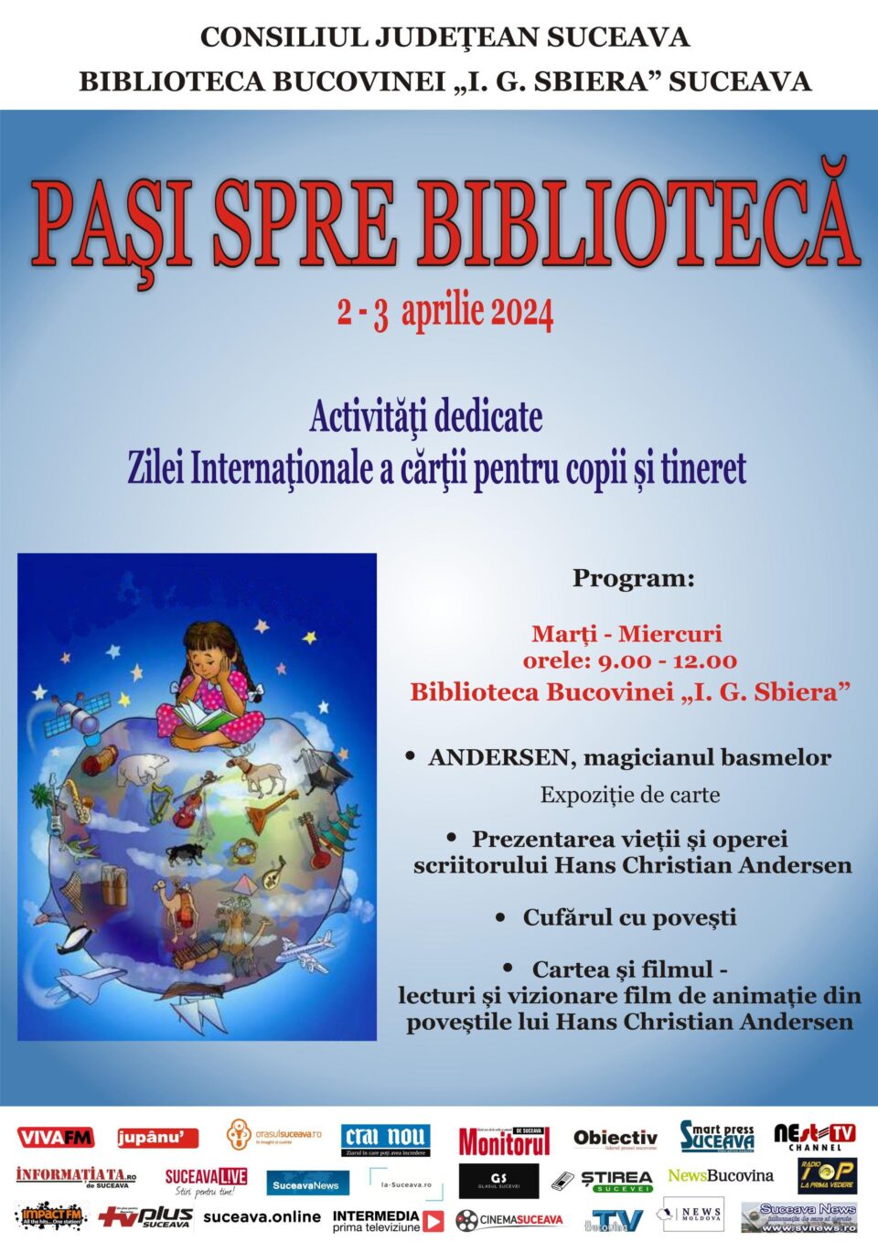 Activități dedicate Zilei internaționale a cărții pentru copii și tineret, la Biblioteca Bucovinei Activități dedicate Zilei internaționale a cărții pentru copii și tineret, la Biblioteca Bucovinei