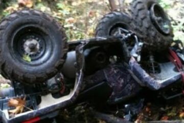 ATV răsturnat. Sursa portalsm.ro