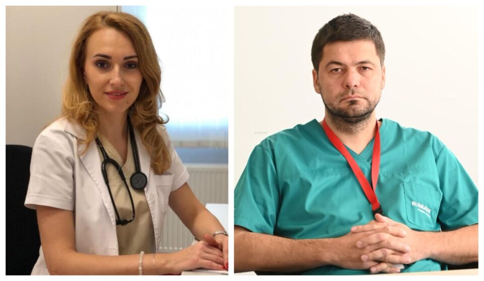 Medicul cardiolog dr. Olivia Voineag și cardiologul intervenționist dr. Paul Turcoman Medicul cardiolog dr. Olivia Voineag și cardiologul intervenționist dr. Paul Turcoman
