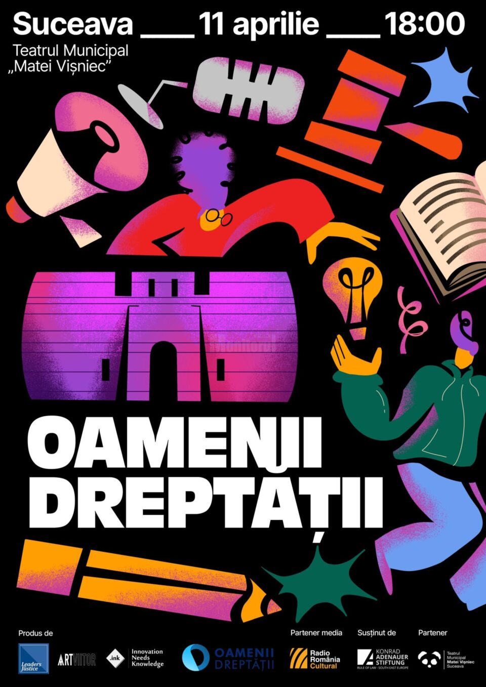 „Oamenii Dreptății” - seară cu povești autentice, muzică, teatru și poezie, pe scena TMMVS