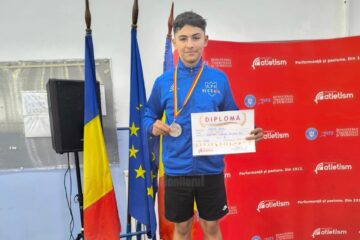 Suceveanul Denis Precub a devenit vicecampion national de juniori la atletism