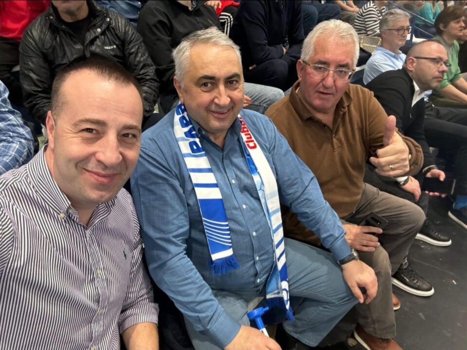 Lucian Harșovschi, Valentin Popa și Ion Lungu la meciul dintre CSU Suceava si CSM Vaslui