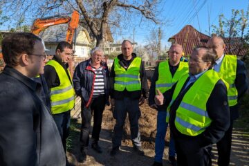 Preșdintele CJ Suceava, Gheorghe Flutur, a verificat șantierele din comuna Șcheia