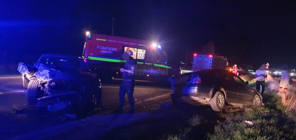 Rănit de o șoferiță care a intrat violent în mașina lui, din spate