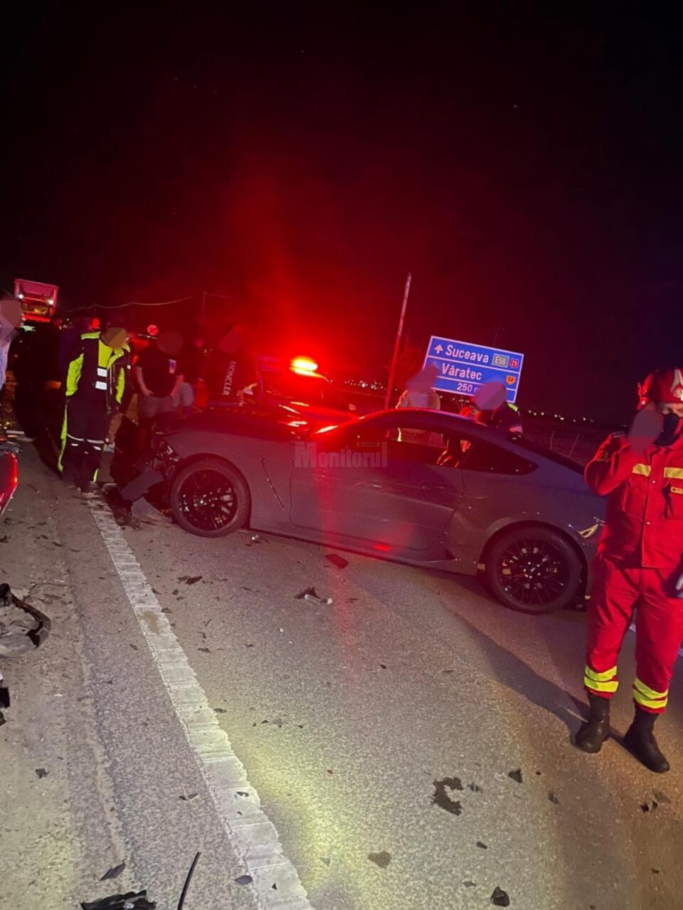 Rănit de o șoferiță care a intrat violent în mașina lui, din spate