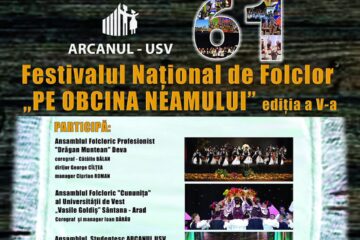 „Pe obcina neamului”, Festival Național de Folclor, la Casa de Cultură a Sindicatelor Suceava