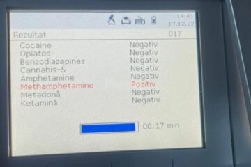 Șofer pozitiv la metamfetamină