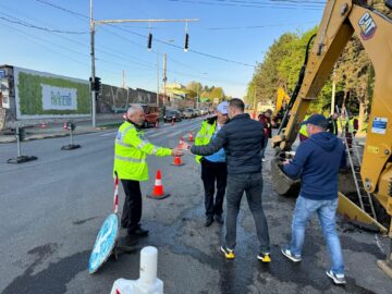 Lucian Harșovschi a mers duminică dimineață la muncitorii care au lucrat peste noapte