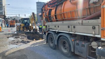 Avarie ACET în zona Primăriei Suceava